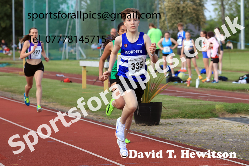 Jimmy Hedley 800 metres, 2026 NEGP 2, Monkton Stadium, Wednesday, May 27th. Photo: David T. Hewitson/Sports for All Pics